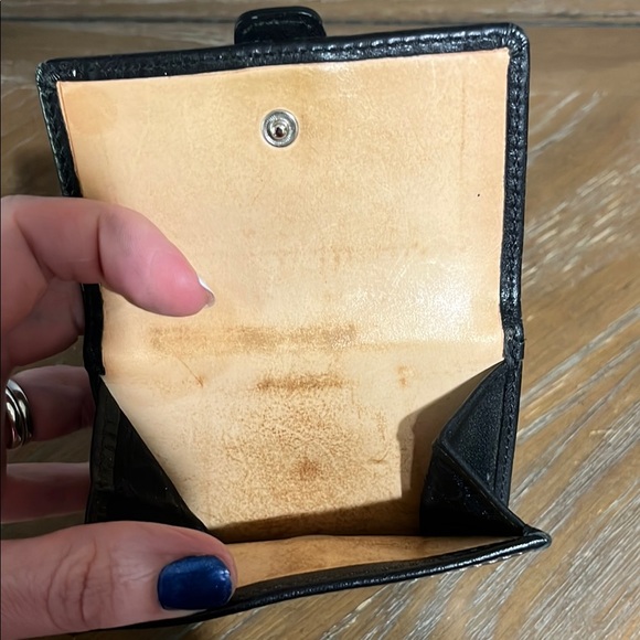 Coach Black Leather Wallet with Buckle - Picture 6 of 11